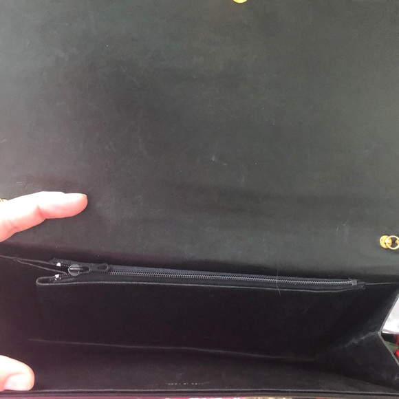 AUTHENTIC LANVIN EMBOSSED LEATHER QUILTED SHOULDER - Picture 8 of 8